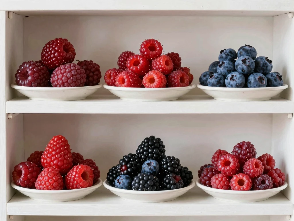 Abstrakt illustrasjon av bringebærklaser